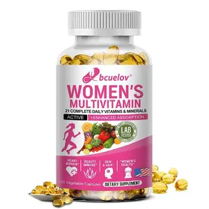 Bcuelov Women's Multivitamin Health Supplement- Supports skin health, supports heart health, 120 Capsules