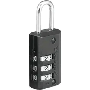 Black Set Your Own Combination Luggage Lock, Custom Combo Suitcase Padlock for Travel Bags or Backpacks, 2 Pack, 646T