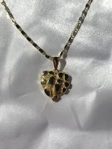 (2) Nugget Heart Necklace