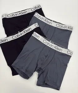 Calvin Klein 4-Pack Chromatic Boxer Briefs SIZE LARGE Everyday Comfort Modern Fit Soft Stretch Fabric Supportive Contoured Pouch Elastic Logo Waistband