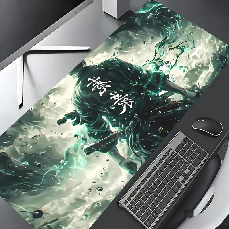 Anime Zoro Pattern Mouse Pad, Rectangle Gaming Mouse Pad, Non-slip Rubber Base Keyboard Mat for Home Office, Desk Decor, Desk Accessories, Corporate Work Desk Accessories, Computer Desk Accessories, Gaming Desk Accessory