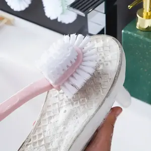 2pcs Heavy-Duty Shoe Brushes with Ergonomic Handle, Dual-Sided Rotating Bristles, Durable Multi-Functional Home Brush Set