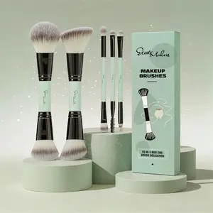 Makeup Brush Set, 5 Dual-Ended Brushes  Professional Makeup Tools for Women with Storage Multi-Function kylie  brush  set