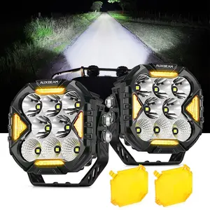 4 Inch CUBE-Z Series Combo LED Pod Lights Off Road Lights LED Driving Light with White DRL & Amber Turn Signal Lights jeeplight bar spot flood combo beam