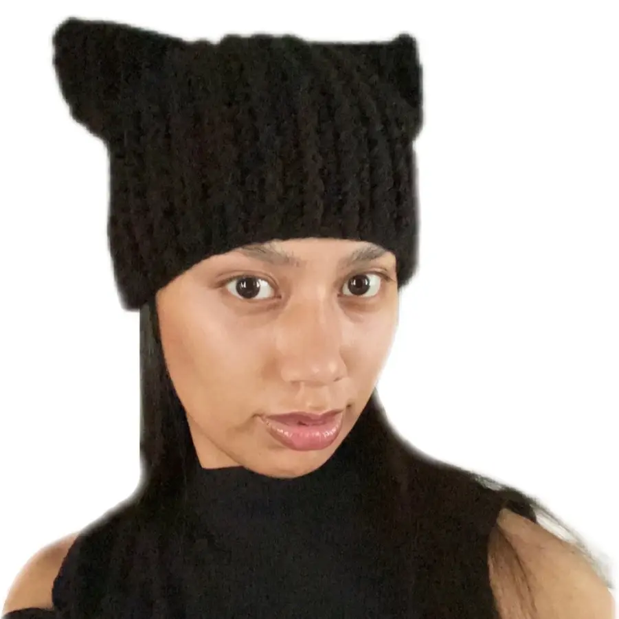 Handmade Crochet Cat Beanie