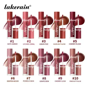 ​Lakerain Juicy Glow Lip Tint, Moisturizing Tinted Lip Gloss, Glow-Boosting Lipstick, Long-Lasting Lip Glaze Lip Plumper, Lightweight, Non-Sticky, Comfortable, Glossy Finish, 10 Shades Optional, Travel-Friendly Gift for Women​, Cosmetics