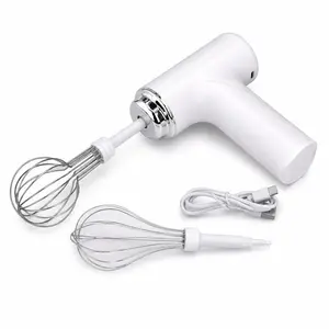 Electric Egg Beater, Hand Mixer Handheld Egg Whisk, Cordless Electric Kitchen Handheld Mixer 3 Speed Food Mixer for Cappuccino Matcha Matcha for Dough Eggs Batter Cream