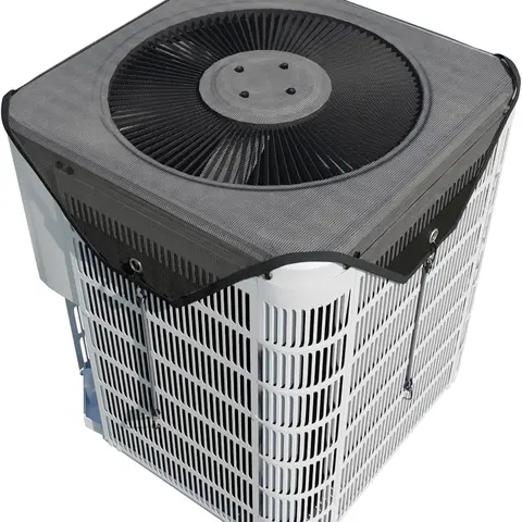 28 x 28 inches Classic Universal Fit Braided Eco-Friendly Outdoor AC Cover - Dustproof Condenser Cover for Central AC Units, Heat Pumps, All-Seasons Durable Mesh Net Defender