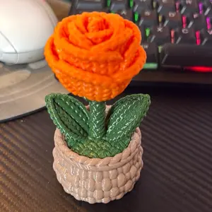 A cute 3d Printed single rose for Mother’s Day. HAVE TO BE MADE ON LIVE