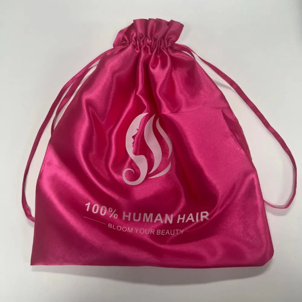 Ronashow Hair Extension Gift Bag - Protective Wrap for Intact Products, Elegant 25x30 cm Silk Pouch with Silky Texture, Individually Packed