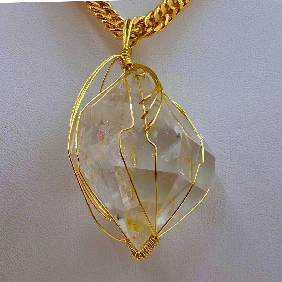 J2275 NECKLACE HERKIMER DIAMONDS EXTRA LARGE/BLANCO