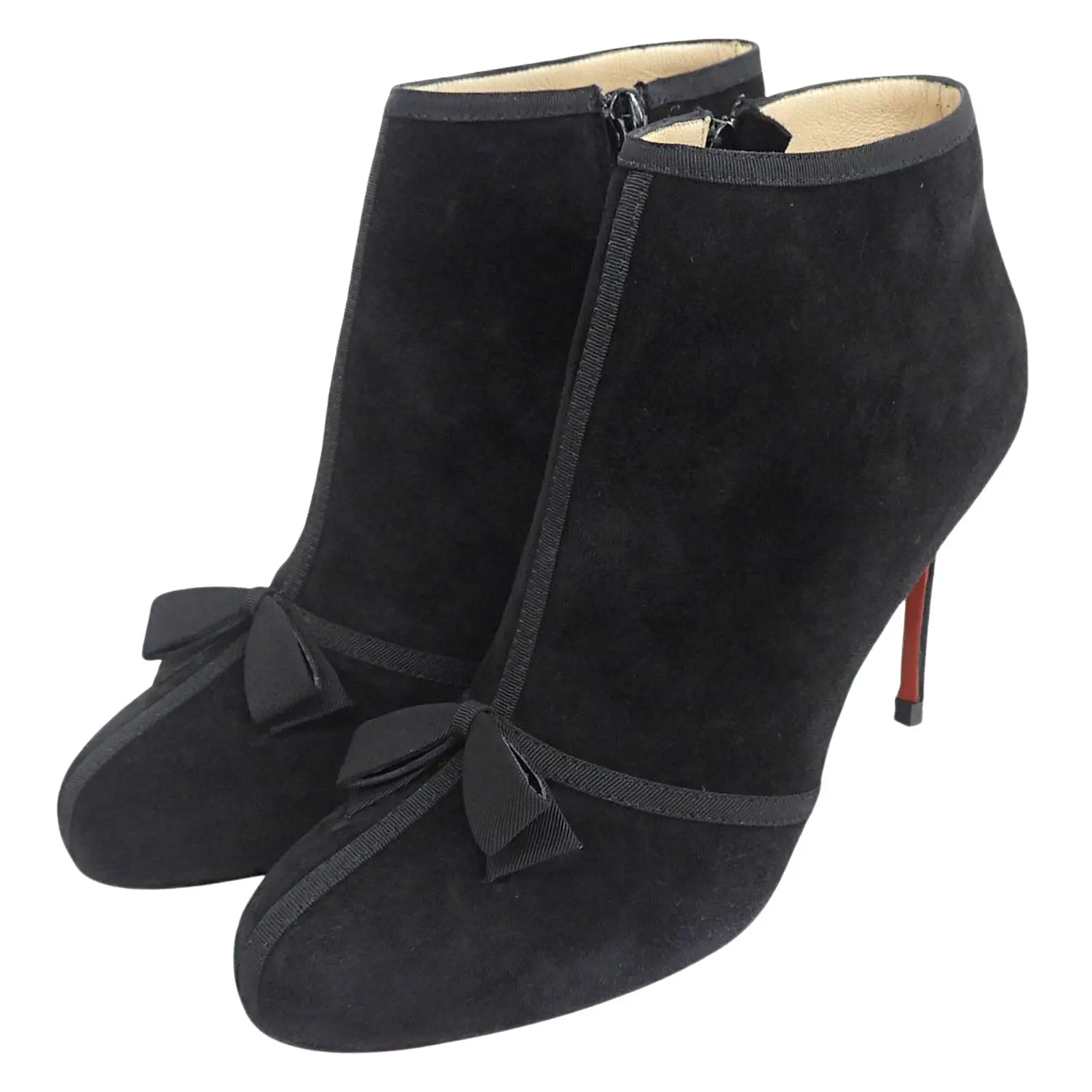 Pre-owned christian louboutin Suede Small Leather Goods Arnoeud Ankle Boots