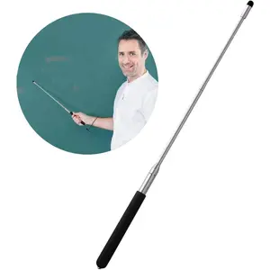 Teachers Pointer Stick, Telescopic Teaching Pointer, Retractable Classroom Whiteboard Pointer Extendable for Teachers, Guides,  with A Lanyard & Felt , Extends to 39.4''
