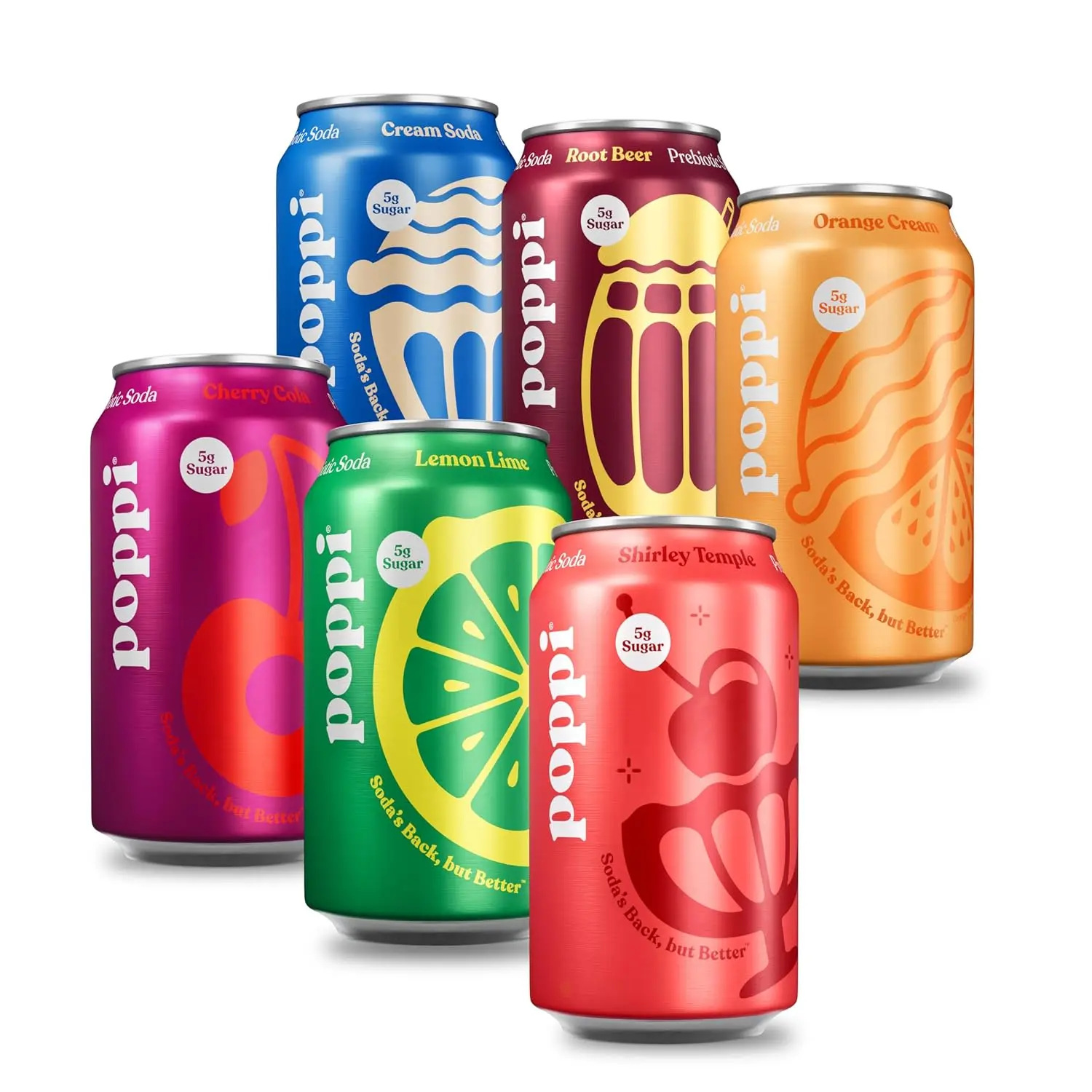 Prebiotic Soda, Major Mix, 12 Oz, 12 Pack
