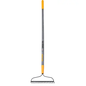 True Temper 2811600 16-Tine Welded Bow Rake with Wood Handle