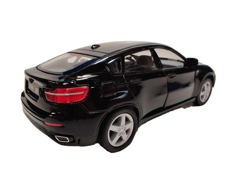 KINSMART 1:38 Scale BMW X6 Die Cast Car Black Pull Back and Go Action Openable Doors Officially Licensed 5 Inches Length Collectible Toy