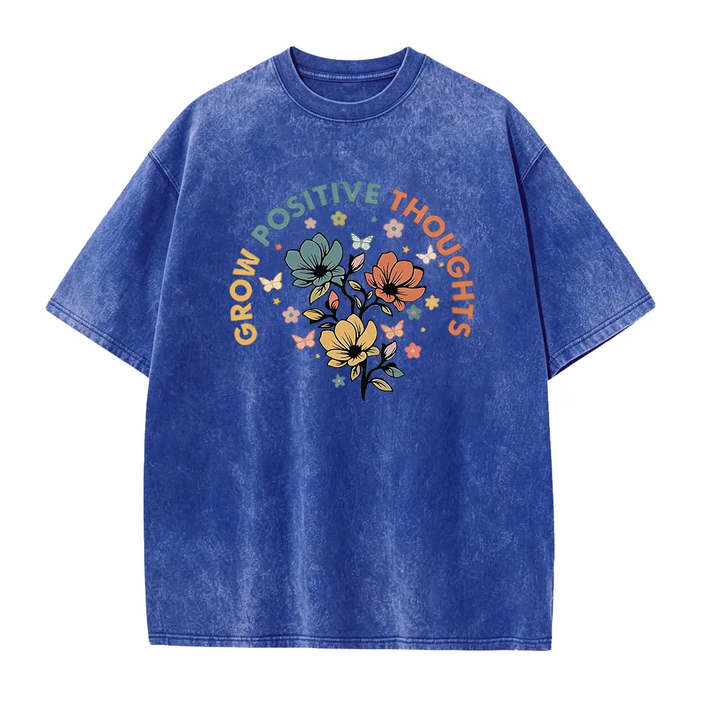 Washed T-shirt-Blue