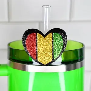 Black History Celebration Lightweight Straw Charm for Tumblers, Tumbler
