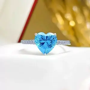 【#ZA89】(Hazel)2CT Lab Made Gemstone Fashion Jewelry Ring