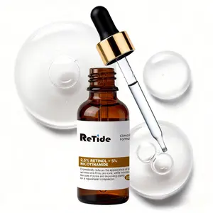 Retide 2.5% Retinol + 5% Niacinamide Serum - Helps Improve the Look of Fine Lines & Pores, Brightening & Refining Facial Serum, 1 fl.oz / 30ml
