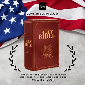 Fete 'Love' Bible Pillow, 1 Corinthians 13