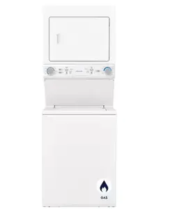 Frigidaire - Gas Washer/Dryer Laundry Center - 3.9 Cu. Ft Washer and 5.5 Cu. Ft. Dryer - White
