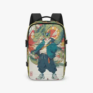 Piccolo DBZ Art Graphic Hiking Backpack, 10-Pocket Design with Built-In Pockets, Breathable Mesh Functional Bag, Hiking Backpacks, Art Graphic Backpacks