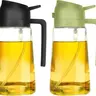 16oz Glass Oil Spray Bottle 2-In-1 Kitchen Cooking Oil Dispenser, 470ML Mist Spray & Pour Design for Home Use, Cooking Oil Container, Oil Dispenser Sprayer