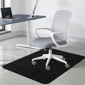 Office Chair Mat 35"*55",Desk Chair Mat for and Tile,Large Protector Rug,with Mouse Pad 10.5"*8.5",Black