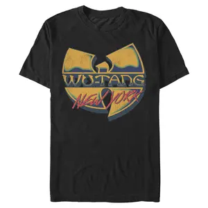 Men's Wu-Tang Clan New York Distressed Retro Logo T-Shirt
