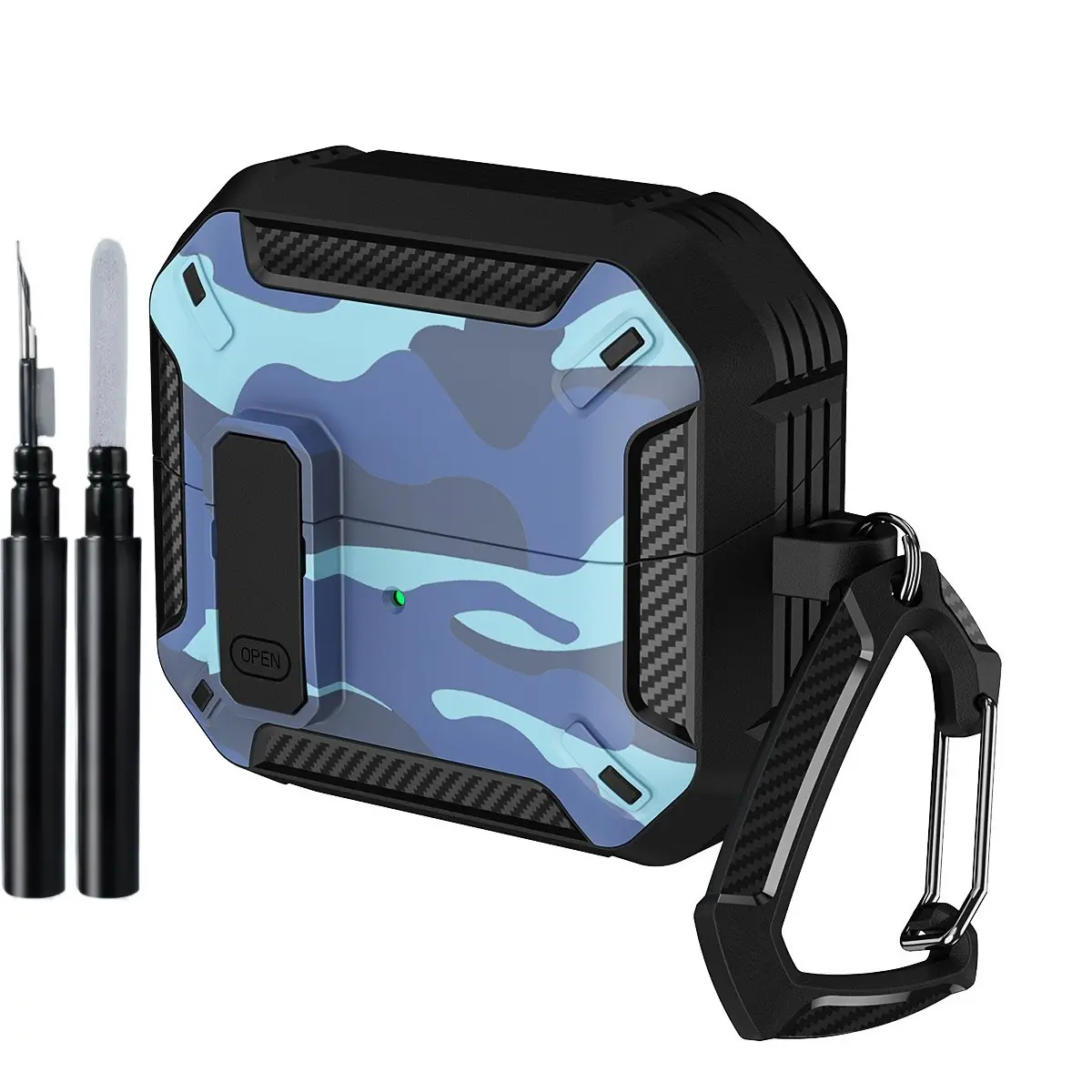 Earphone Case with Cleaning Kit, Shockproof Earphone Protective Cover, Earphone Accessories Compatible with Samsung Galaxy Buds 3 & Galaxy Buds 3 Pro, Audio, Earbuds