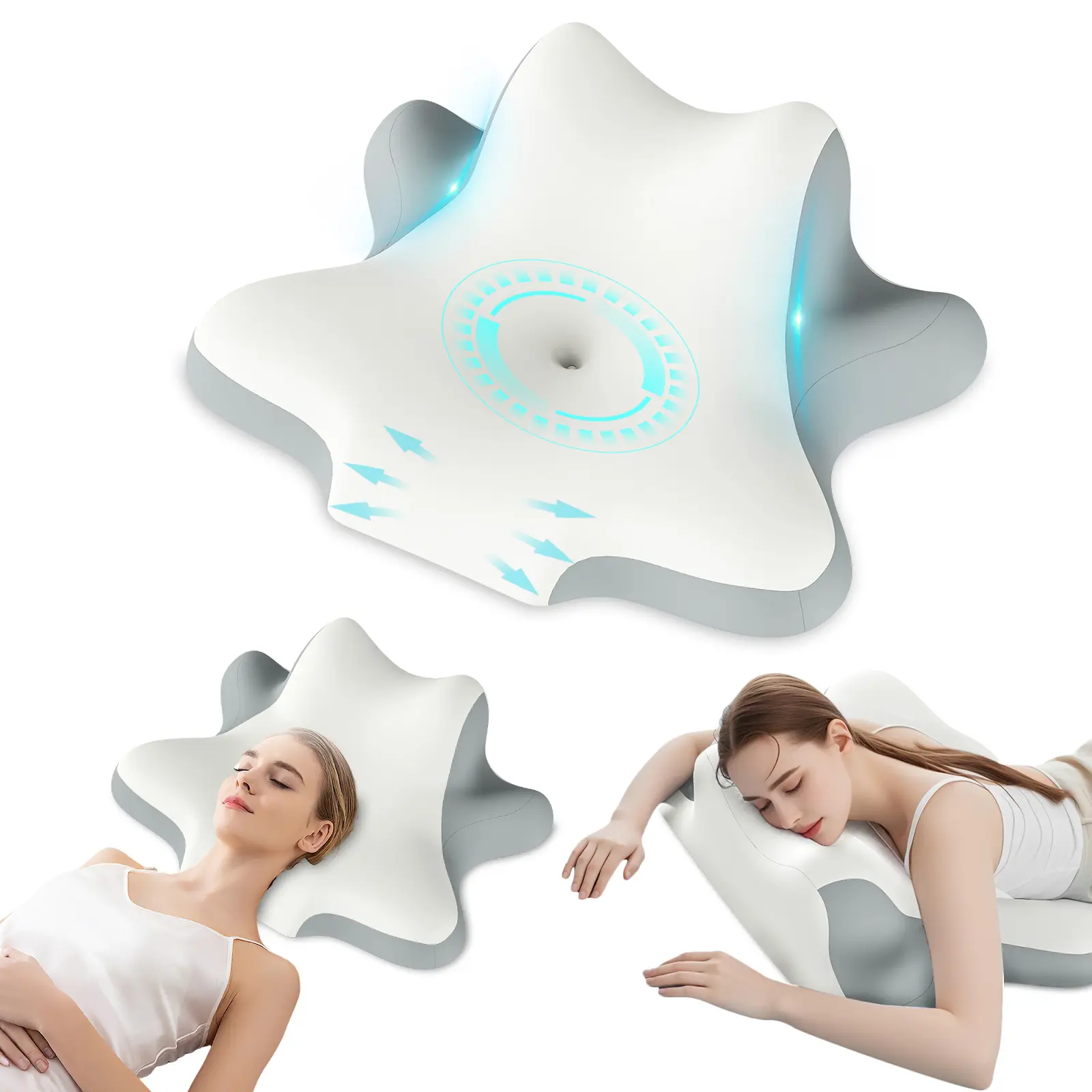 Fulog Memory Foam Neck Pillow, 1 Count Soft Comfortable Neck Waist Support Pillow, Decor Neck Rest Cushion for Sleeping, Sleeping Pillow, Soft Neck Pillow,Boyfriend Gifts