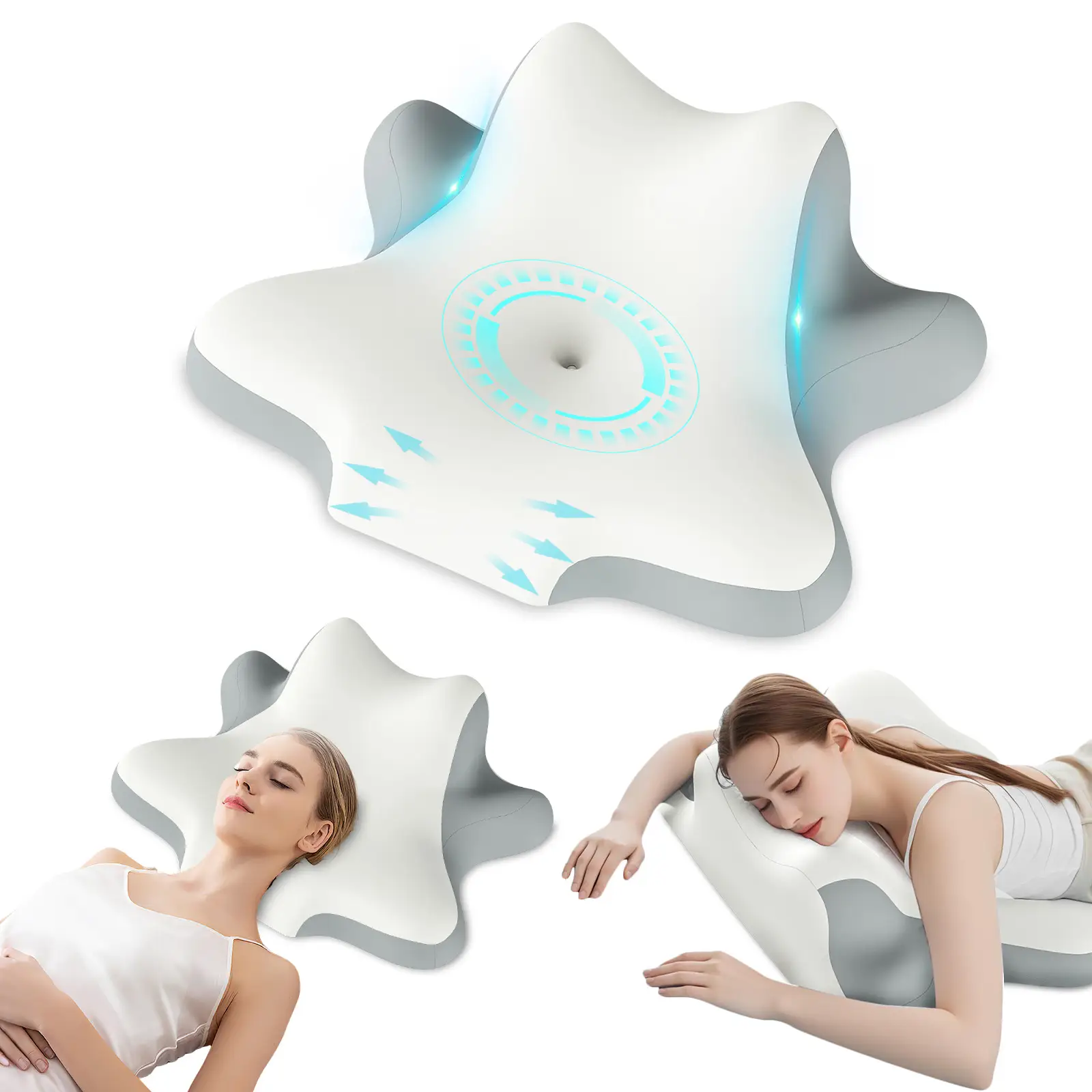 Fulog Memory Foam Neck Pillow, 1 Count Soft Comfortable Neck Waist Support Pillow, Decor Neck Rest Cushion for Sleeping, Sleeping Pillow, Soft Neck Pi