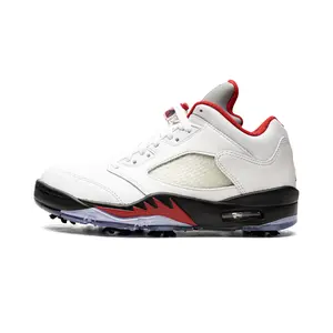 Air Jordan 5 Low Golf "Fire Red - Silver Tongue" CU4523 100