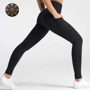 Women's Autumn Winter High Waisted Elastic Yoga Pants Plus Size Fitness with Pockets Comfortable Fabric for Yoga and Fitness Activities Halloween Gift Athleisure Style Bottoms
