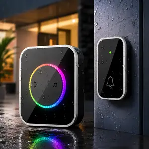 120dB Smart Wireless Doorbell – 1000Ft Long Range Door Chime with Waterproof Design, 45 Chimes, Adjustable Volume & LED Indicator. Easy Installation Door Alarm System for Home, Apartment & Office Security