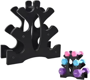 Weight Rack for Dumbbells 3 Tier, Plastic Dumbell Rack, Compact Weight Holders WAONIQ