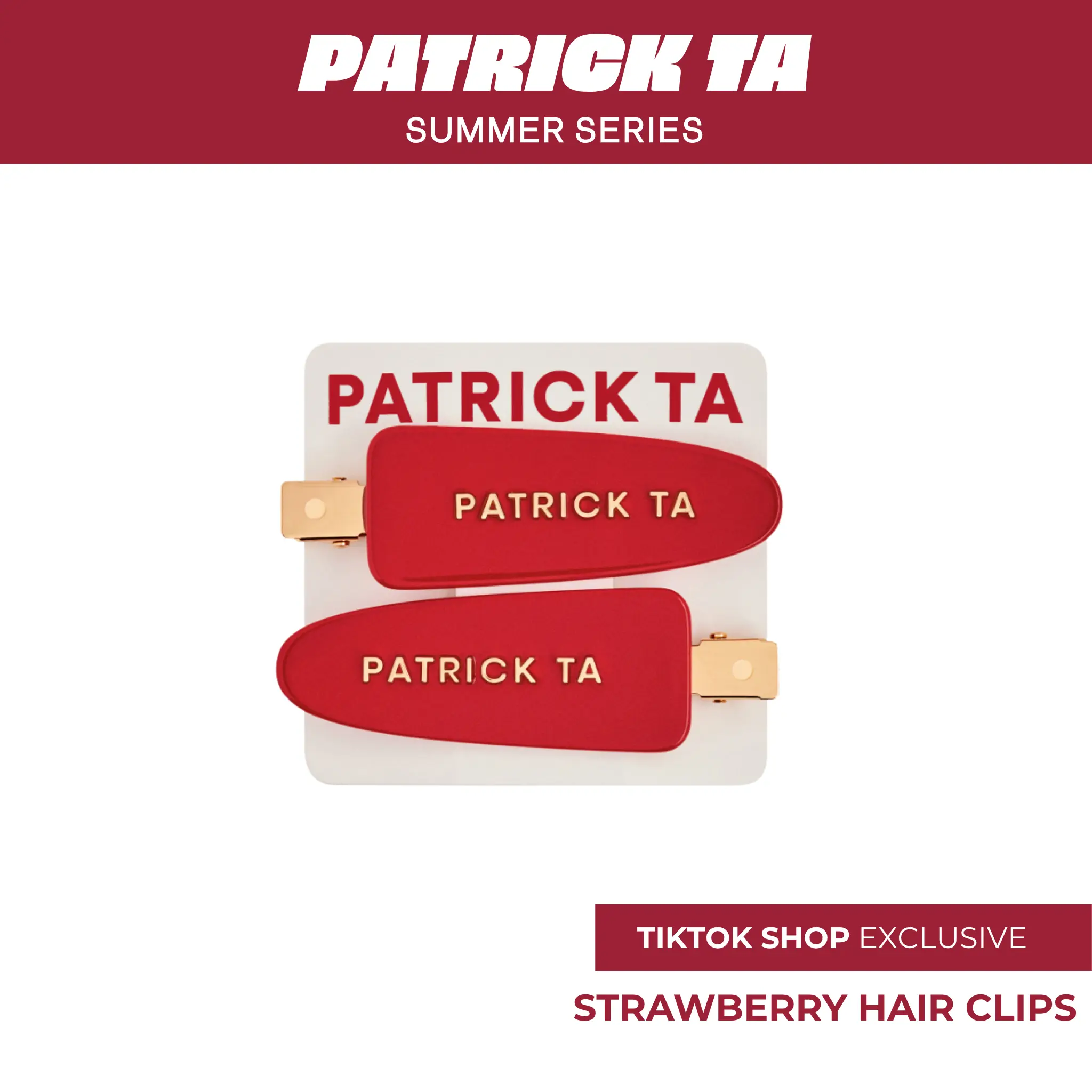Strawberry Creaseless Hair Clips Strawberry Creaseless Hair Clips