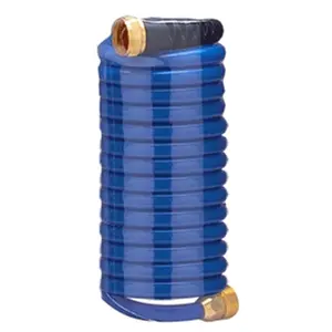 HoseCoil HS1500HP Self Coiling Hose with Flex Relief- Blue