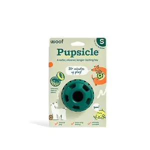 Woof Pet Party Pupsicle - Long-Lasting Interactive Toy for Dogs - Low-Mess Design - Durable and Safe Rubber - Ideal for Celebrating with Your Pet
