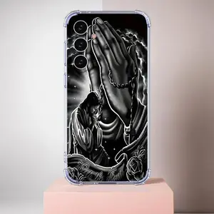 Four-Corner Shockproof Designed Transparent TPU Cover Ice & Flower Printed Soft Case for SamSung for Galaxy S25 Ultra S25+ S24 Ultra S24+ S24 FE S23 FE S23 Ultra S23+ S22 Ultra S22+ S21 Ultra S21+ S20 Ultra S20+ S20FE S10Plus S9 Plus Note 20 Ultra Note10