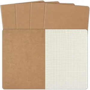 5 Pack A5  Notebooks Bulk, 8.15x5.5 Inches Graph Paper Journaling Notebooks, Notebooks for Work, Composition Notebooks for School, Journal Notebooks for Office, 60 Pages