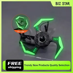 10cm/3.94in APEX Hero Game Peripheral Arc Star Rotating Dart Fluorescent Folding Version Weapon Metal Model Toy Ornament Desktop