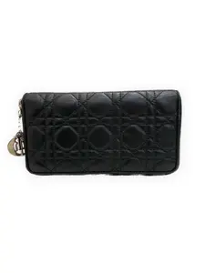 Pre-owned Dior Lambskin leather Top Handle Bags Lady Top Handle Bag Cannage Stitch, Detachable Strap, Hand/Crossbody Wear, Structured Shape, Black, S014260326105
