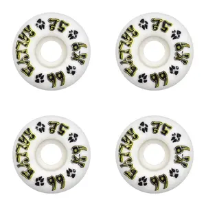 Dogtown Skateboard Wheels 52mm K-9 Rallys 99A White