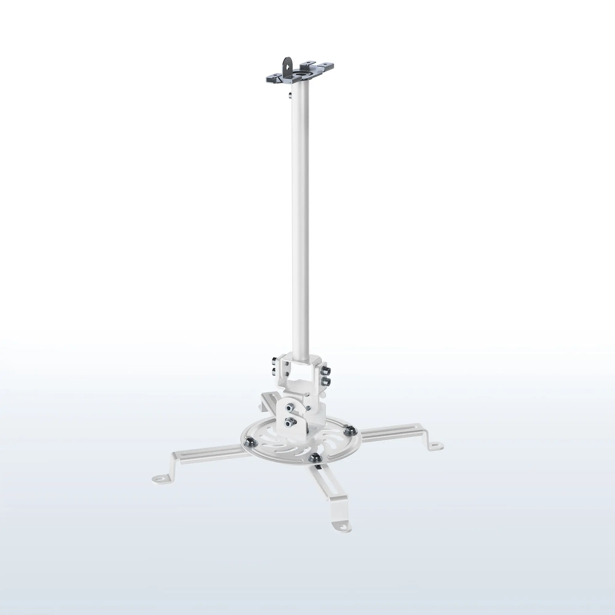 White Drop Ceiling Projector Mount - Scissor Clamp Included, Audio & Video Accessories for Electronics Setup