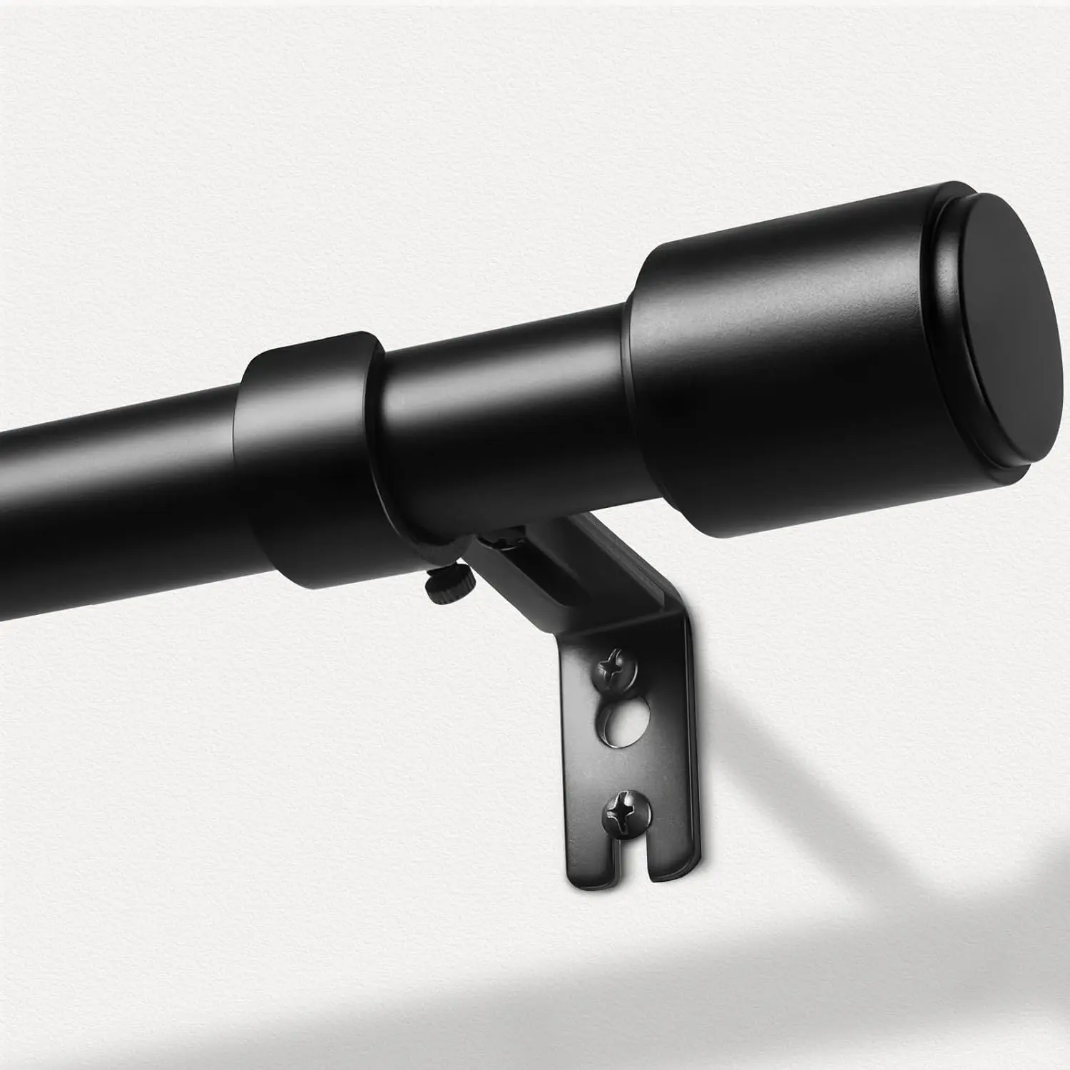 Inovaday Modern Heavy Duty Curtain Rods High Weight Capacity - 1 in Adjustable Metal Curtain Rods with Finials for Bedroom, Living Room,sohochic