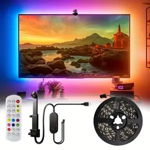 Smart TV LED Backlight Strip with Camera, Synchronized Display, Compatible with 32-85 Inch Screens, APP Control Color Changing Light Tv Led Lights