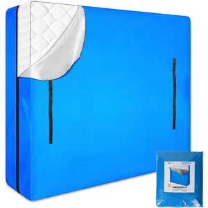 Mattress Bags for Moving and Storage, Zippered Mattress Storage Bag with 8 Strong Carrying Handles, Cover Moving Supplies Reusable Mattress Protector (King)