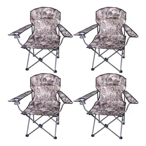 Four Seasons Courtyard Oversized Polyester Arm Chair w/Durable Steel Frame, Camo